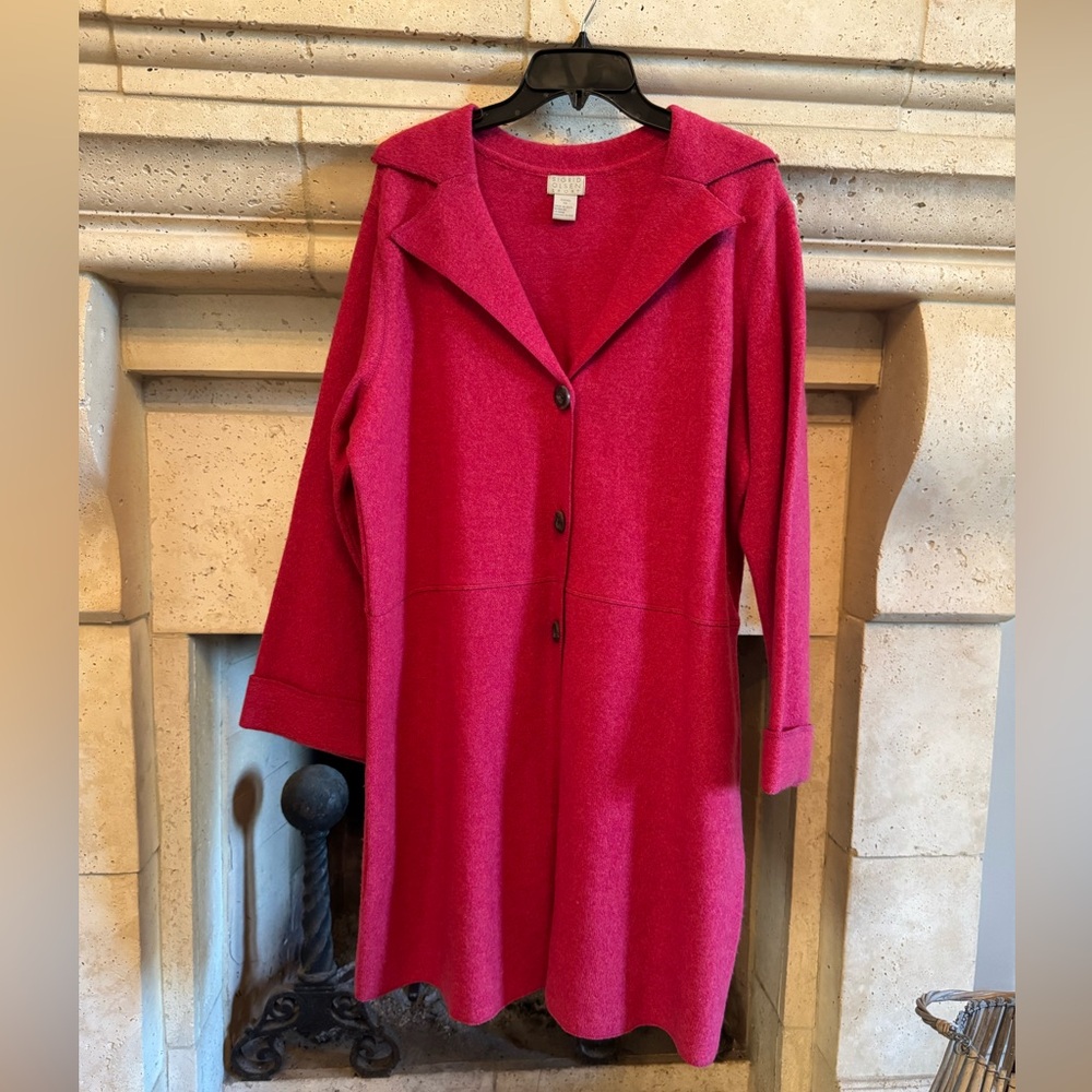 Sigrid Olsen Vibrant Red Knit Top